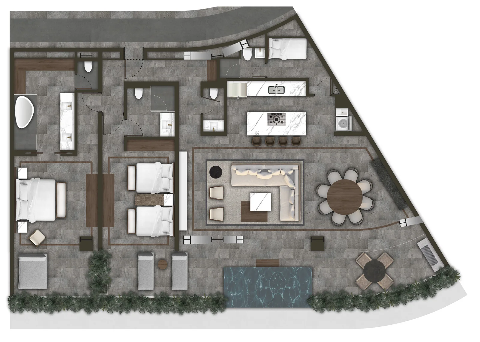 Floor plan for SHA Residence R72